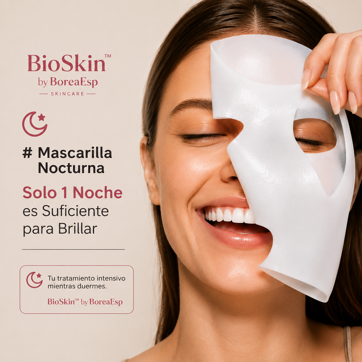 BioSkin™ – Mascarilla Facial de Bio-Colágeno