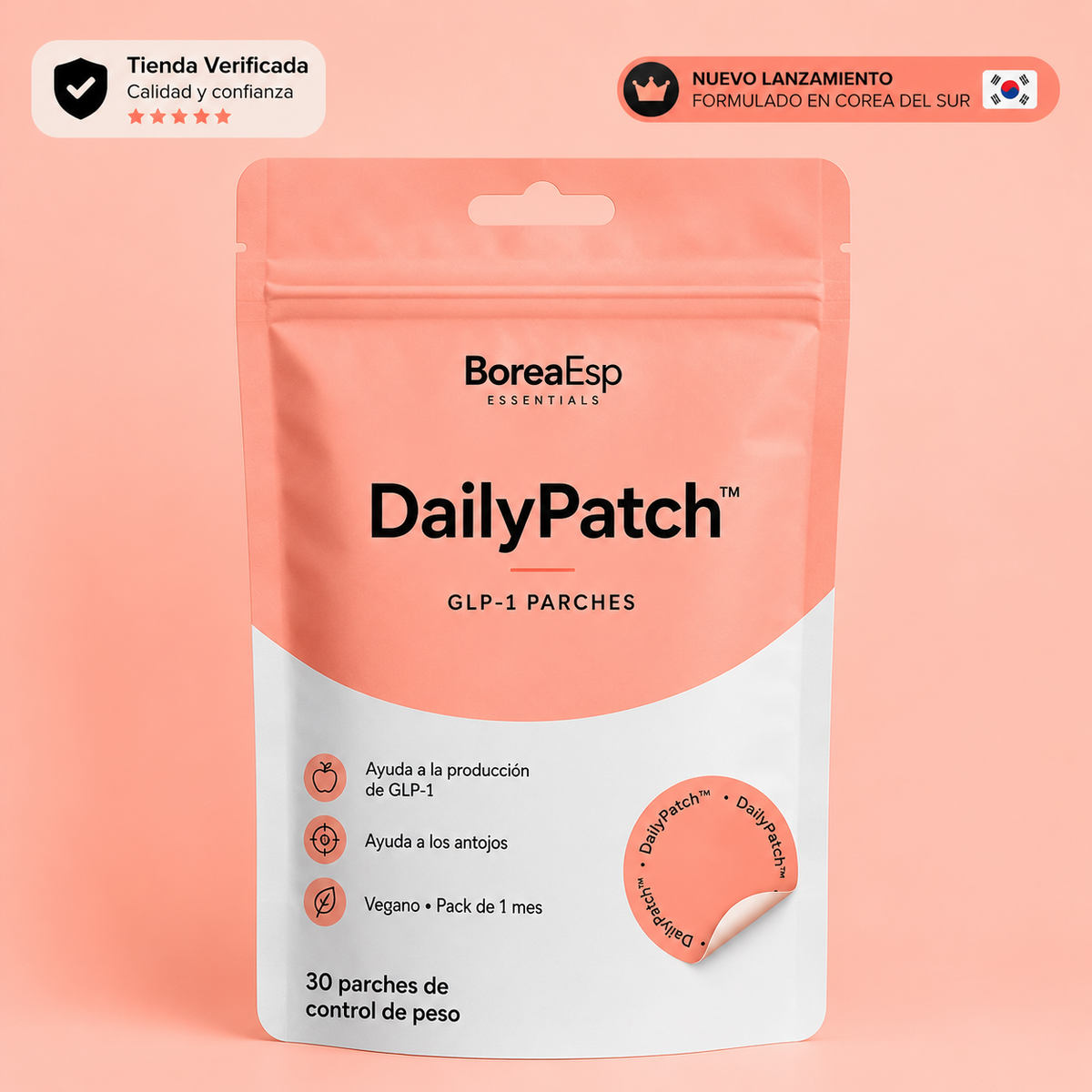 DailyPatch™ GLP-1 – Parches de Uso Diario