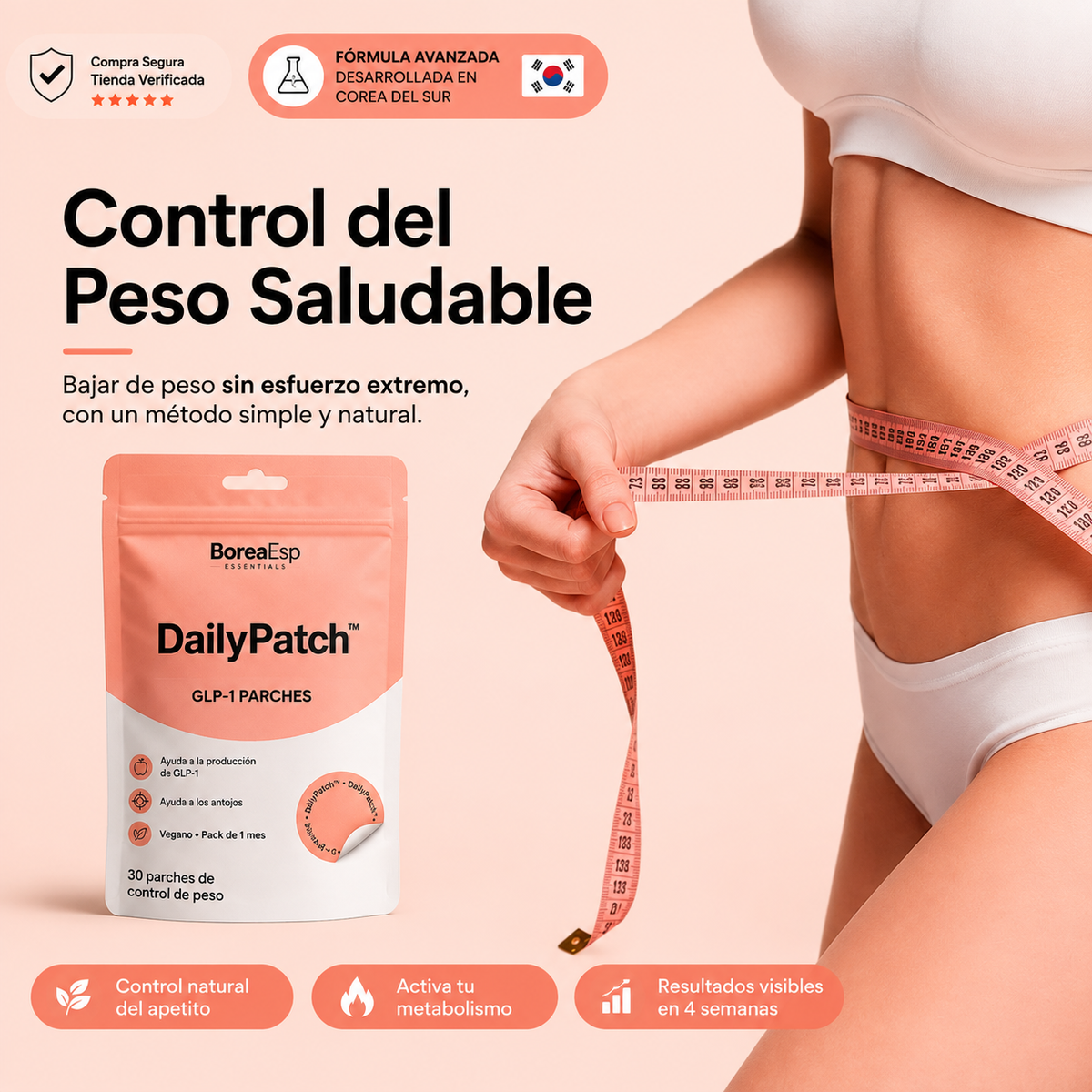 DailyPatch™ GLP-1 – Parches de Uso Diario