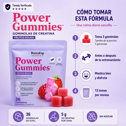 PowerGummies™ – Gominolas de Creatina