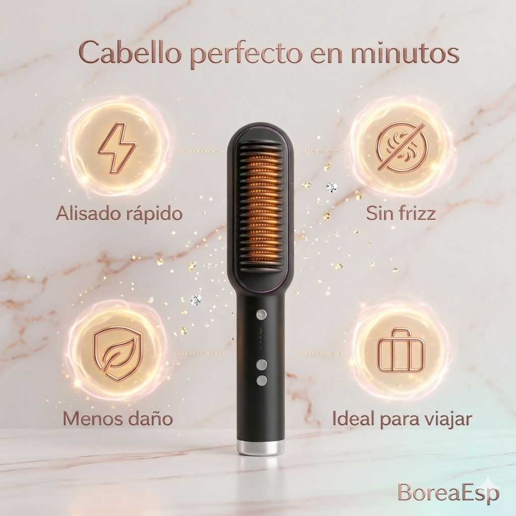 Borea LissAura Pro - Cepillo Alisador Instantáneo