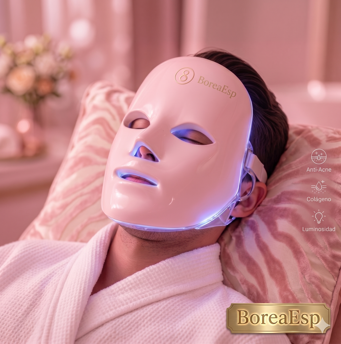 Borea - Máscara facial LED Pro