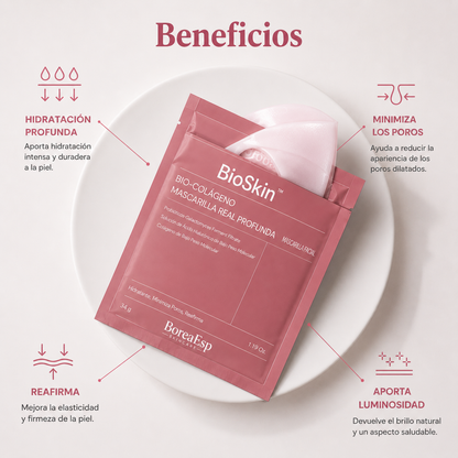 BioSkin™ – Mascarilla Facial de Bio-Colágeno